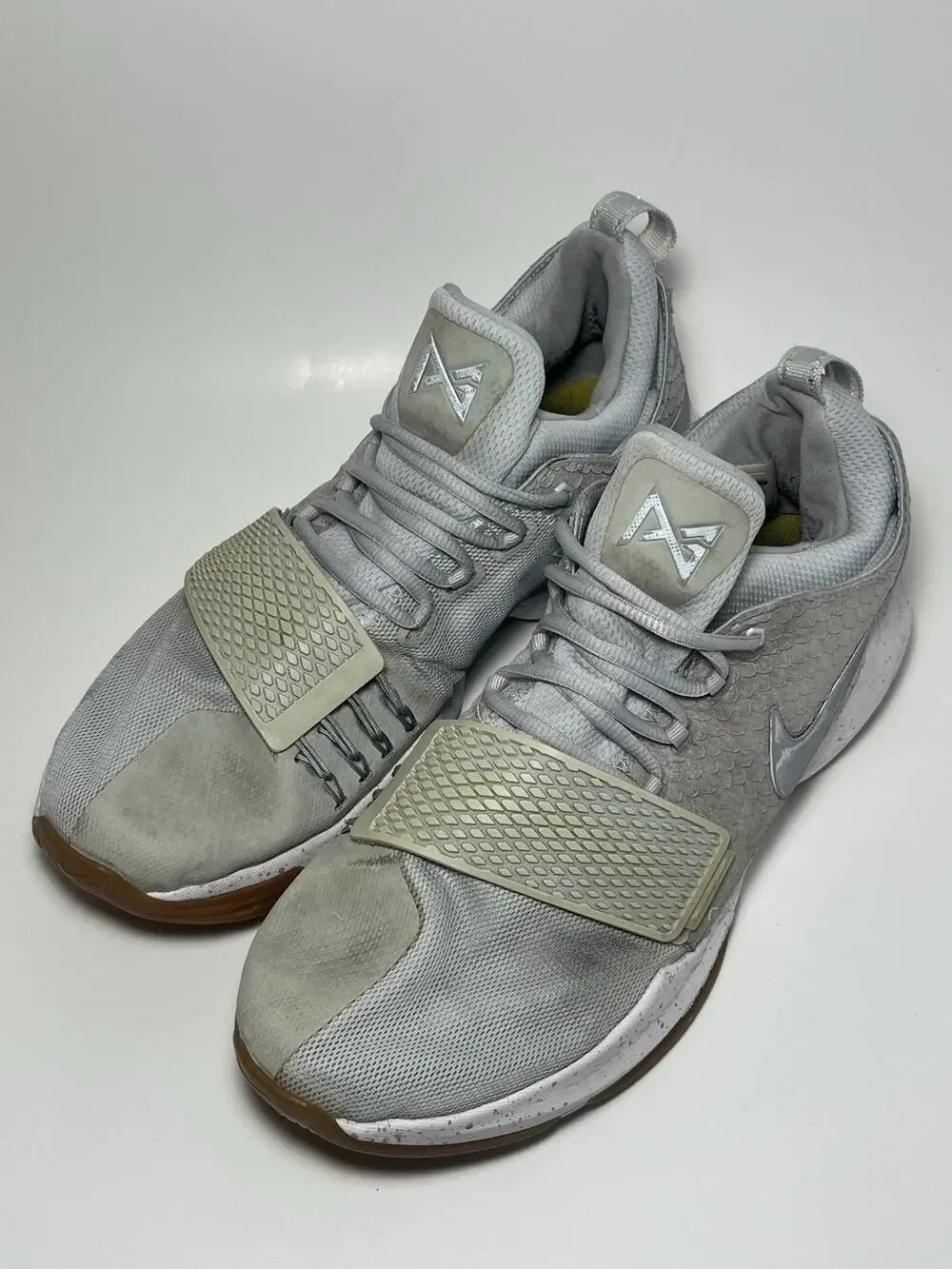 Size 12 Nike PG 1 Pure Platinum Paul George Sneakers Shoes